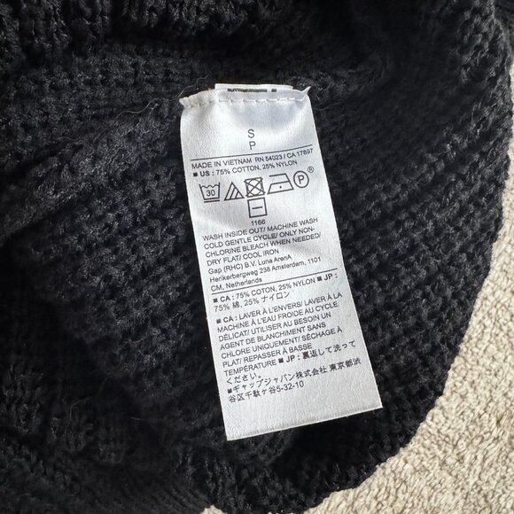 NWT Banana Republic Women's Ribbed Sweater Tank Black Small - Picture 5 of 6